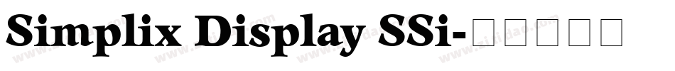 Simplix Display SSi字体转换